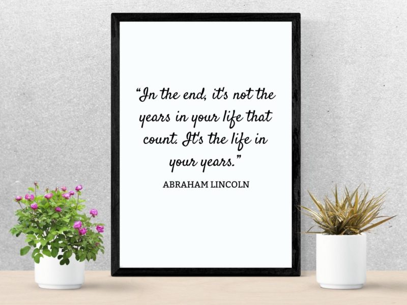 Abraham Lincoln Motivational Quote Poster