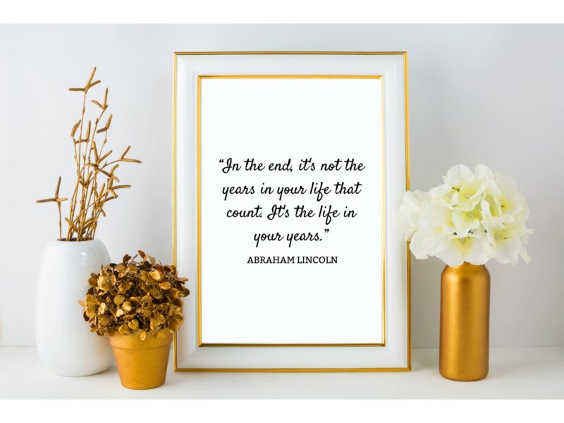 Abraham Lincoln Motivational Quote Poster