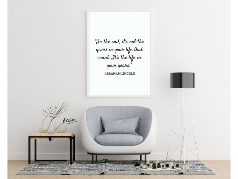Abraham Lincoln Motivational Quote Poster