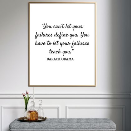 Barack Obama Motivational Quote Poster