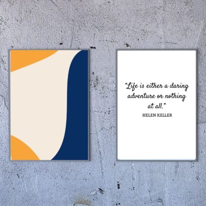 Helen Keller Inspirational Quote Poster