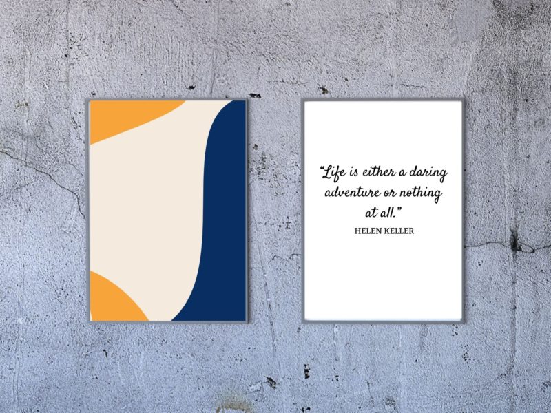 Helen Keller Inspirational Quote Poster