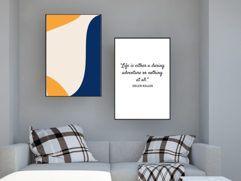 Helen Keller Inspirational Quote Poster