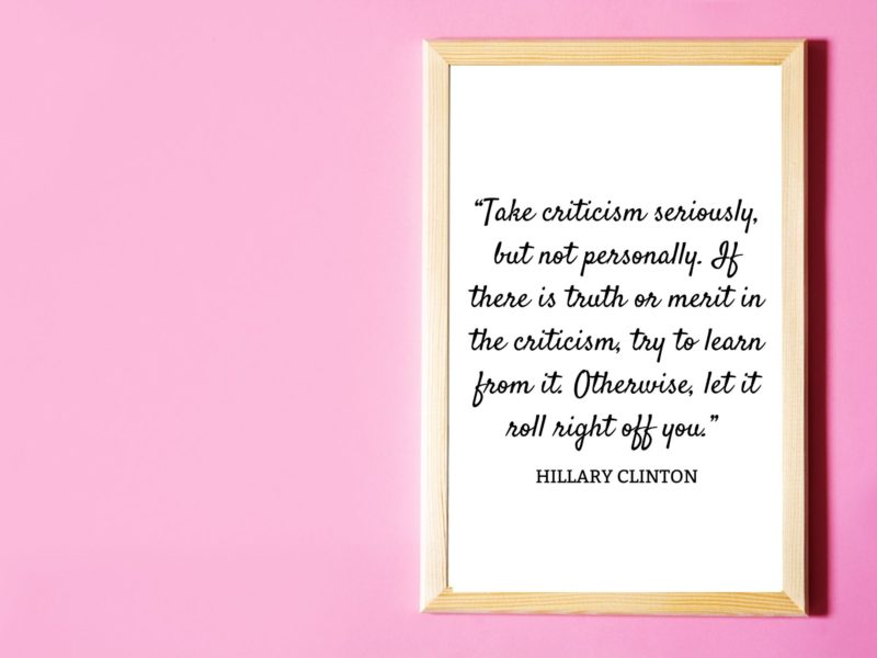 Hillary Clinton Motivational Quote Poster