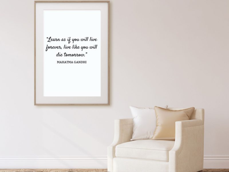 Mahatma Gandhi Motivational Quote Poster