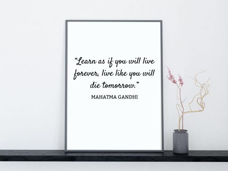 Mahatma Gandhi Motivational Quote Poster