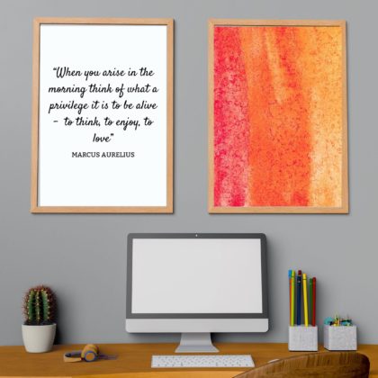 Marcus Aurelius Inspirational Quote Poster