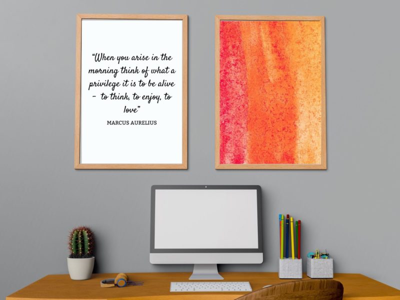 Marcus Aurelius Inspirational Quote Poster