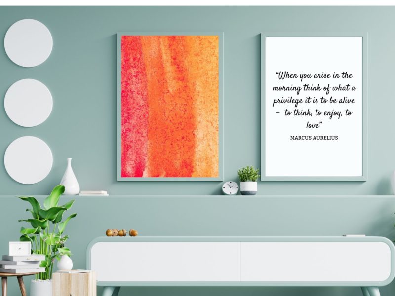 Marcus Aurelius Inspirational Quote Poster