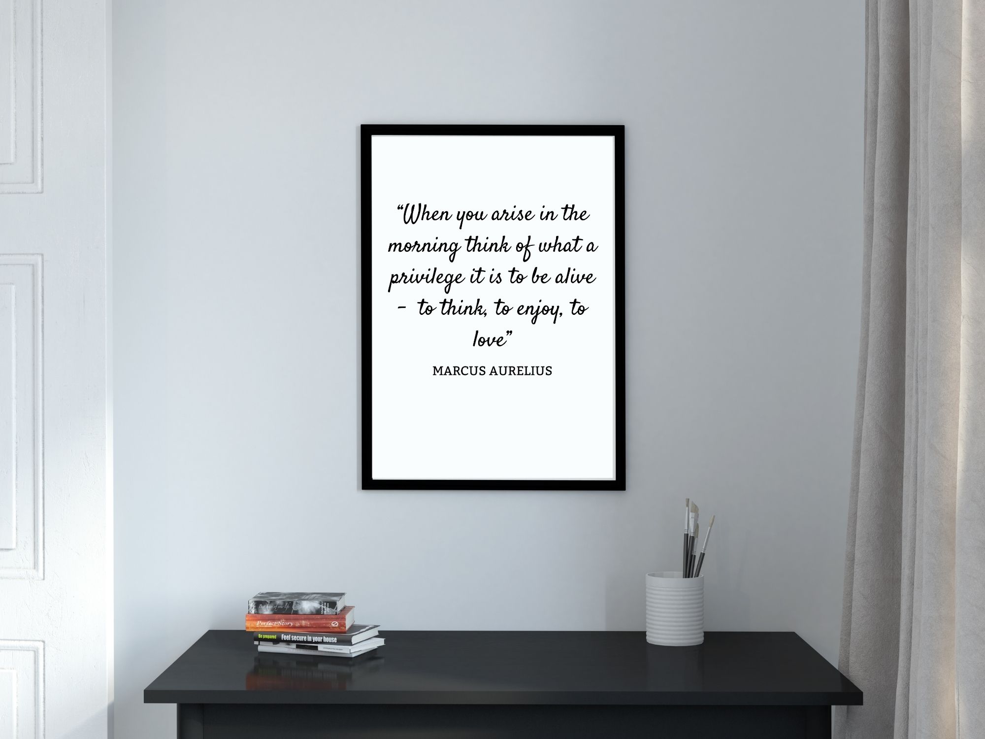 Marcus Aurelius Quote - When you arise in the morning | Wall Art ...