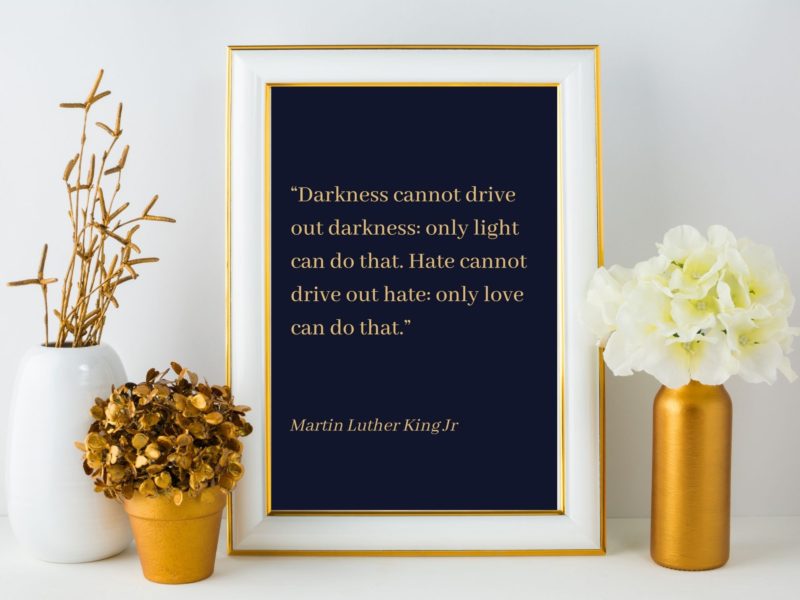 Martin Luther King Jr Motivational Quote Poster