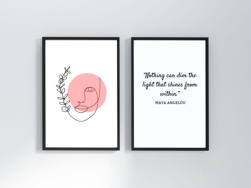 Maya Angelou Inspirational Quote Poster