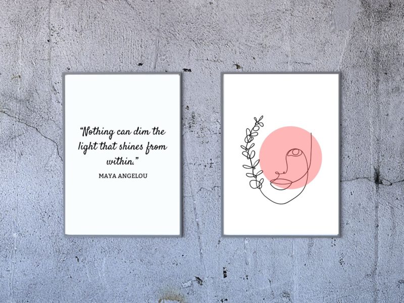 Maya Angelou Inspirational Quote Poster