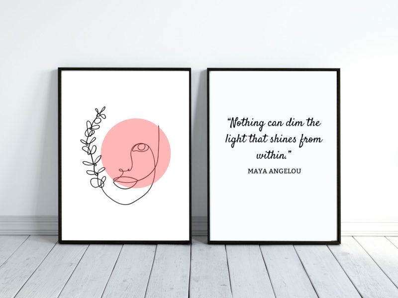 Maya Angelou Inspirational Quote Poster