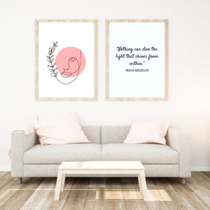 Maya Angelou Inspirational Quote Poster