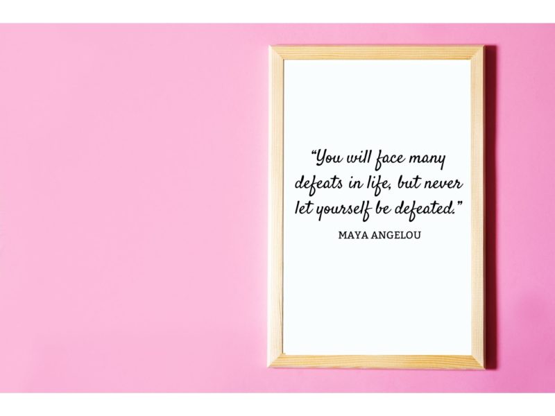 Maya Angelou Motivational Quote Poster