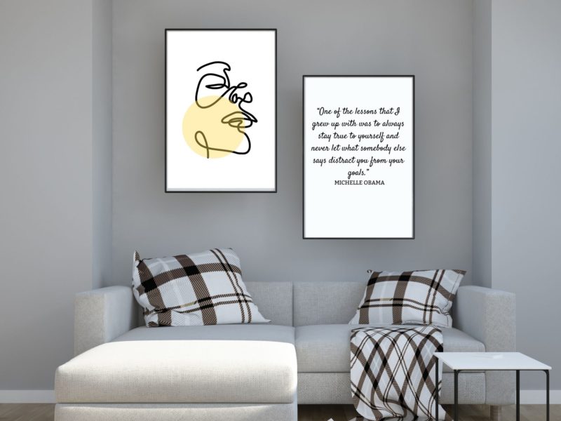 Michelle Obama Inspirational Quote Poster