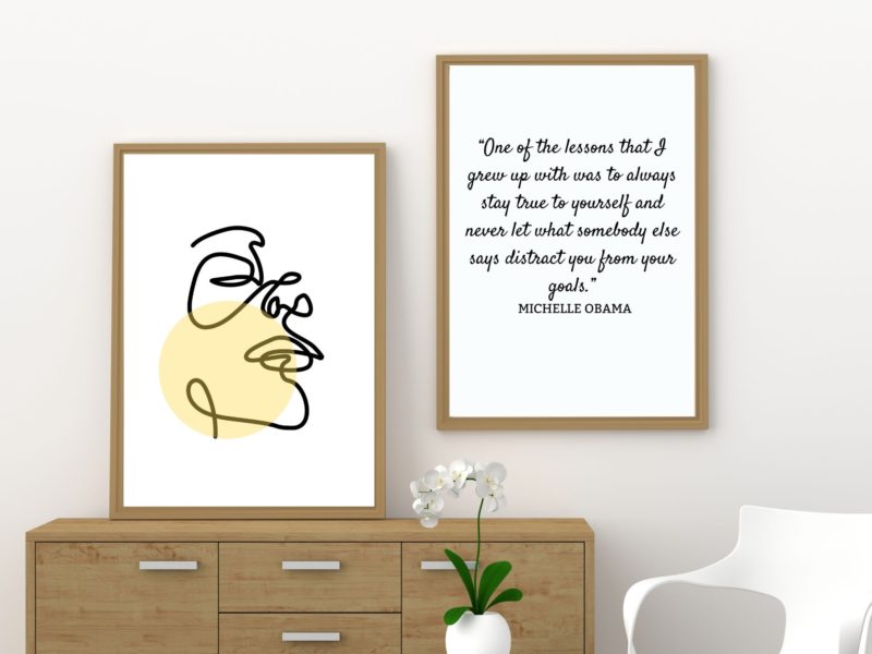 Michelle Obama Inspirational Quote Poster