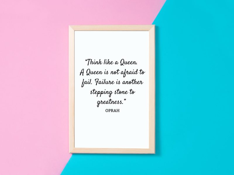 Oprah Motivational Quote Poster