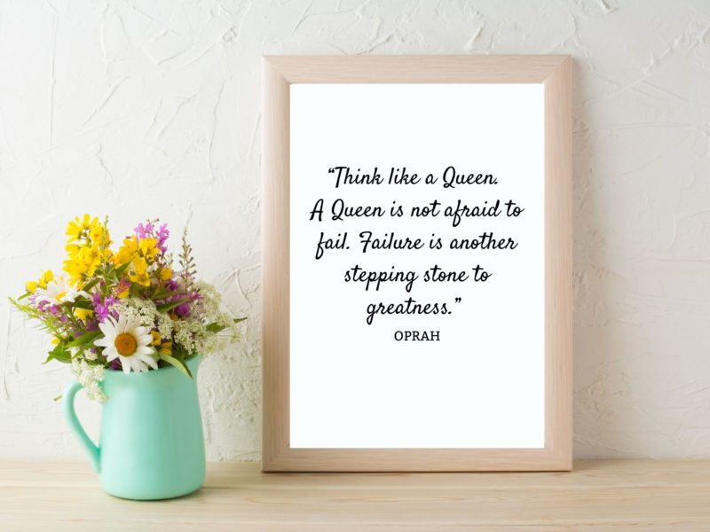 Oprah Motivational Quote Poster