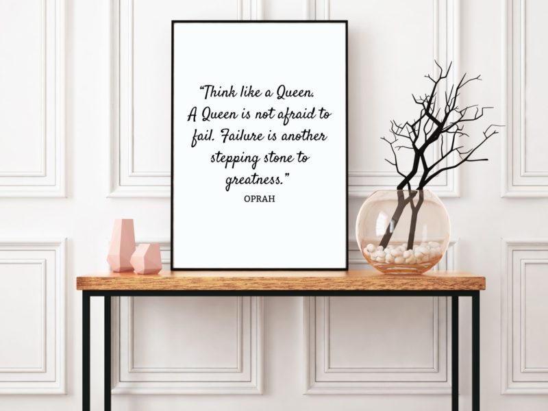 Oprah Motivational Quote Poster