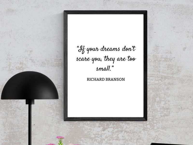 Richard Branson Motivational Quote Poster
