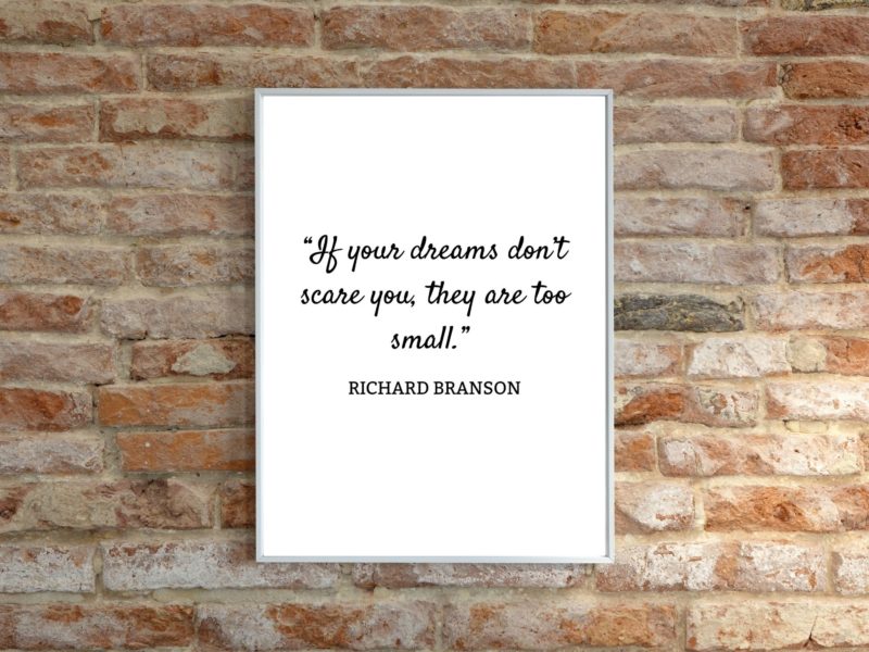 Richard Branson Motivational Quote Poster