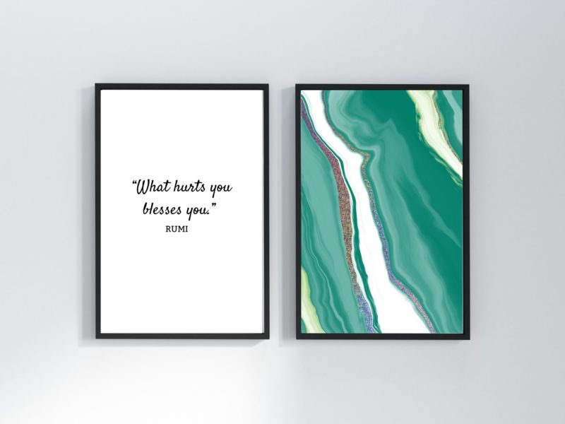 Rumi Inspirational Quote Poster
