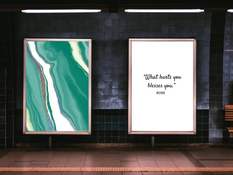 Rumi Inspirational Quote Poster