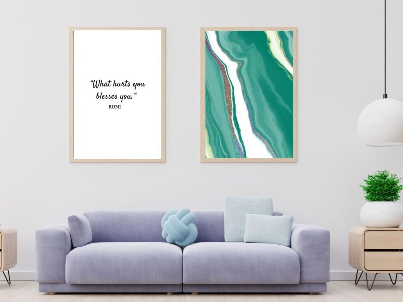 Rumi Inspirational Quote Poster