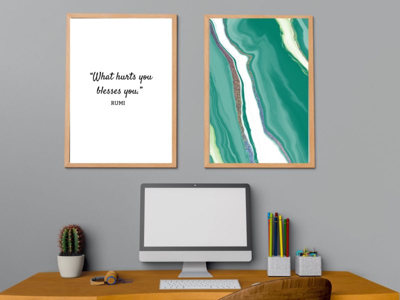 Rumi Inspirational Quote Poster