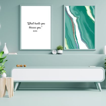 Rumi Inspirational Quote Poster