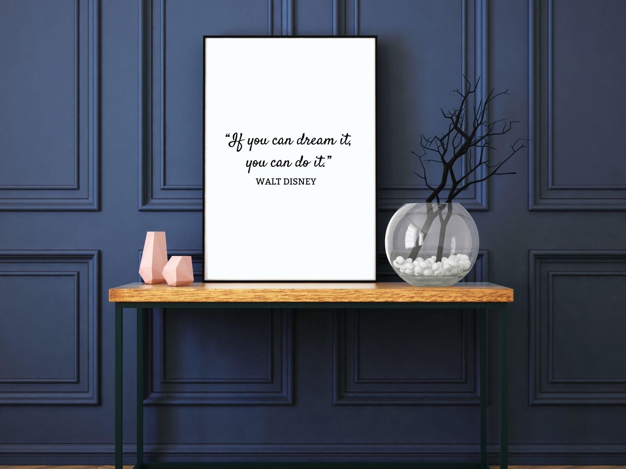 In This House We Do Disney Quote Text Wall Poster Print Walt