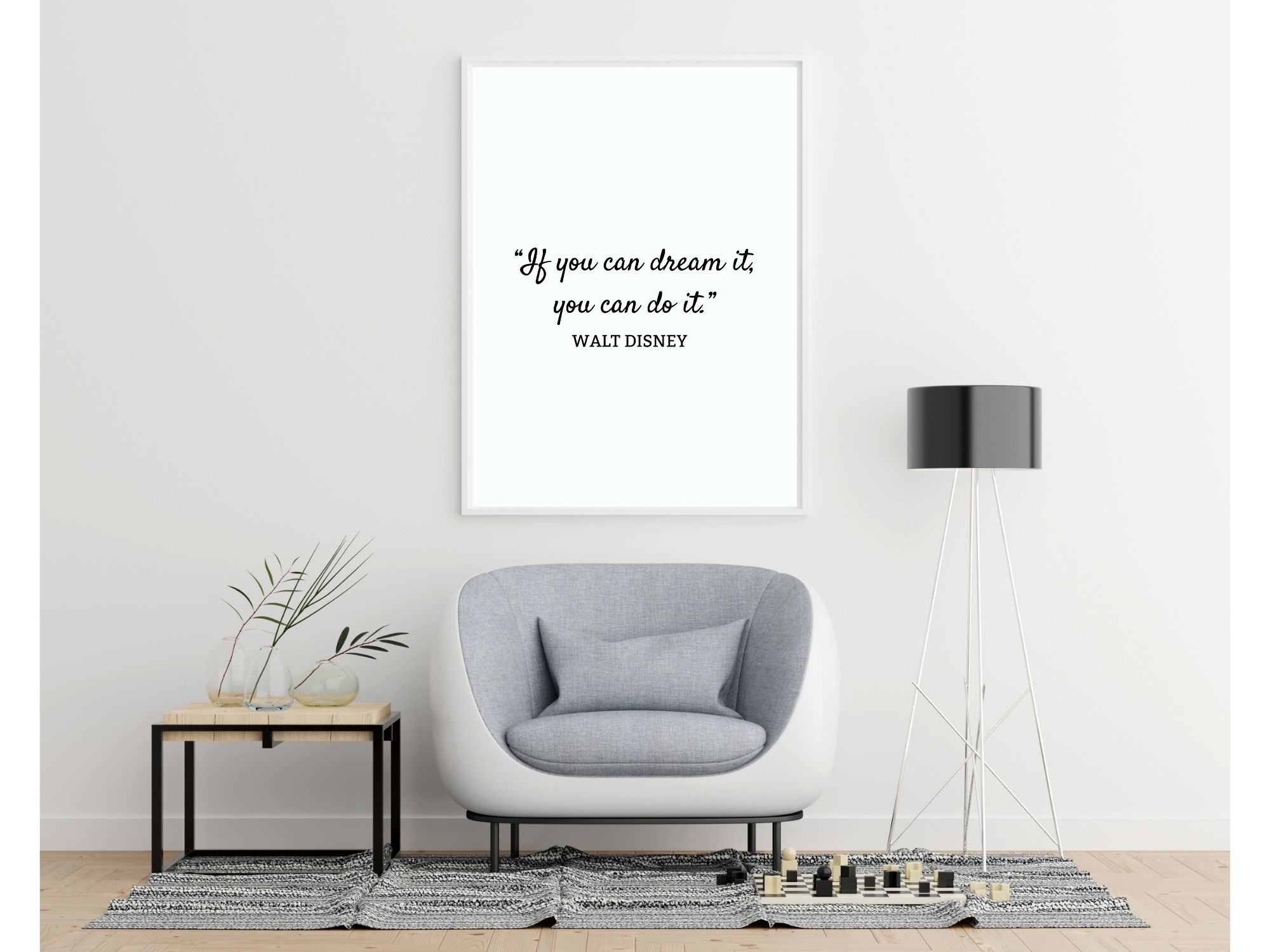 In This House We Do Disney Quote Text Wall Poster Print Walt