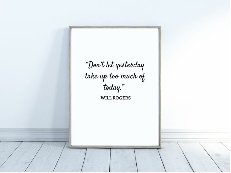 Will Rogers Motivational Quote Poster