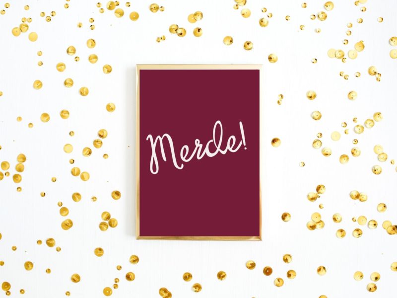 Merde! Word Poster