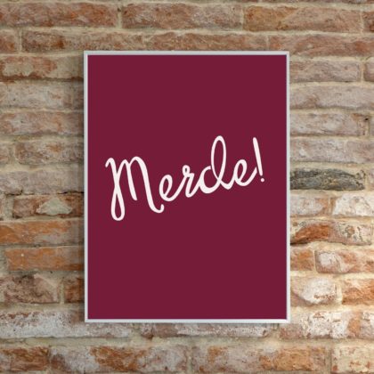 Merde! Word Poster