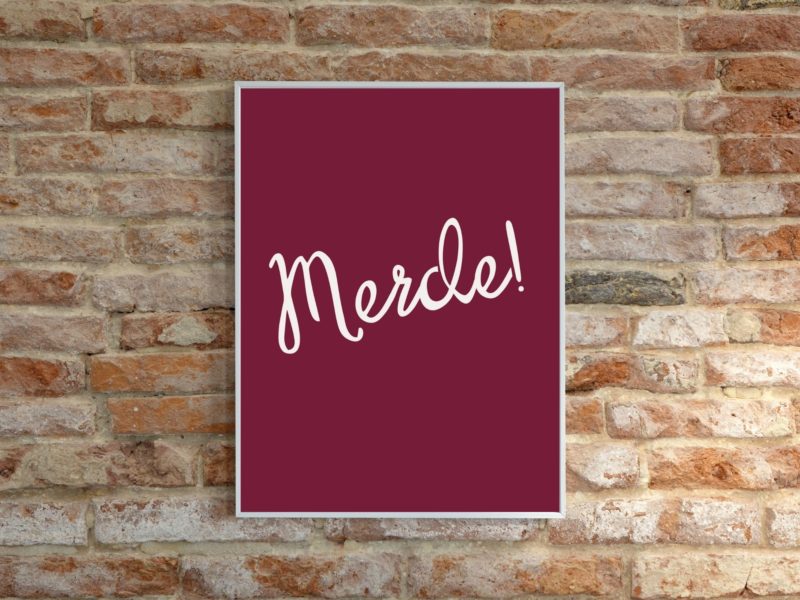 Merde! Word Poster