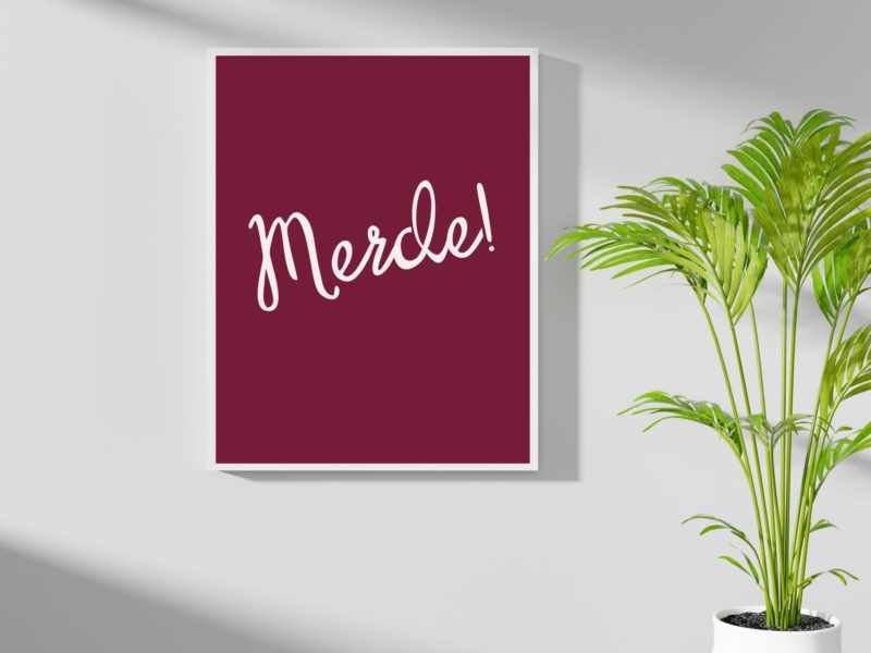 Merde! Word Poster