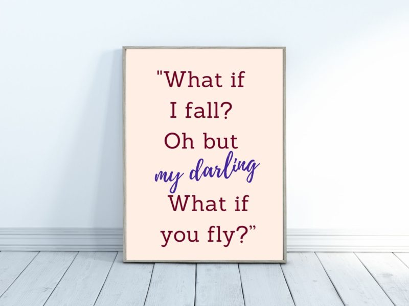 What if I fall Poster