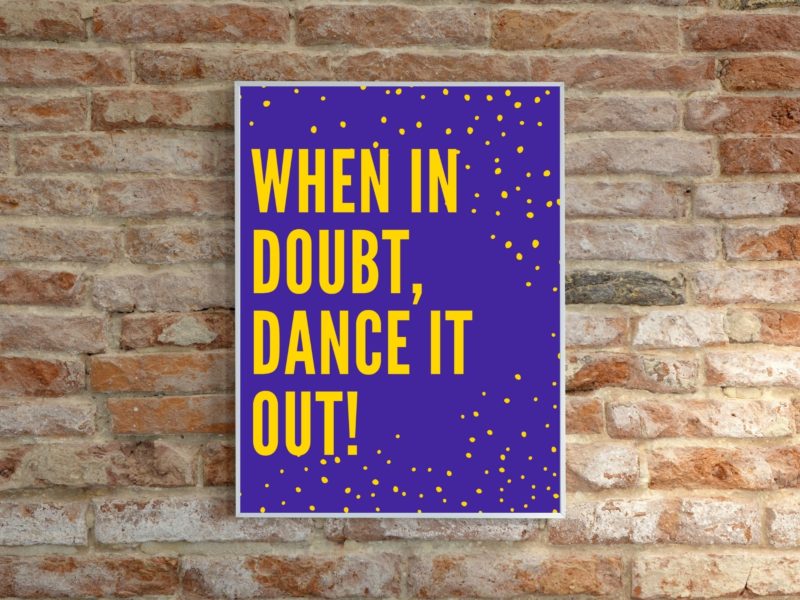 When in doubt Poster