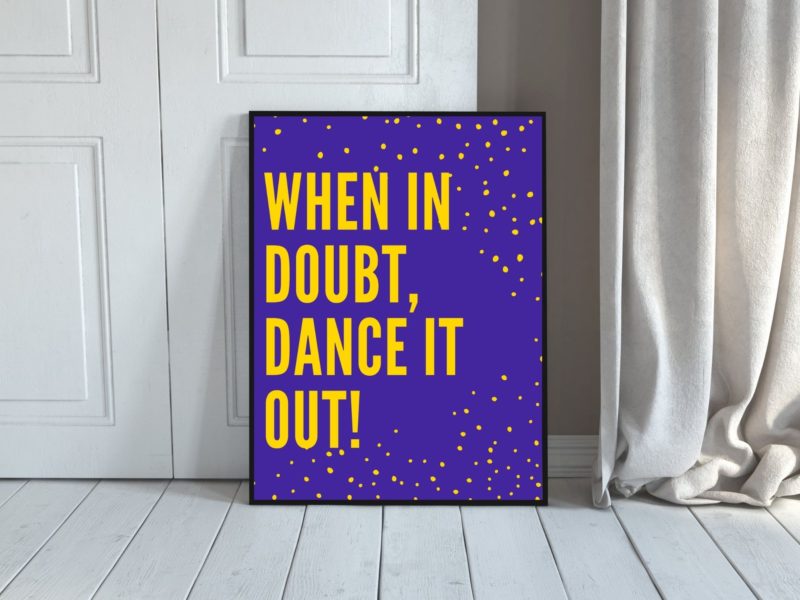 When in doubt Poster