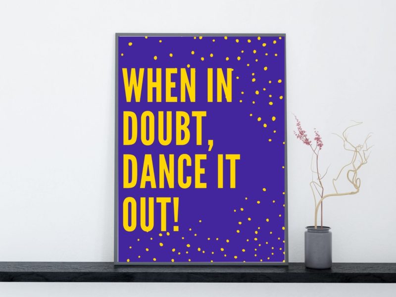 When in doubt Poster