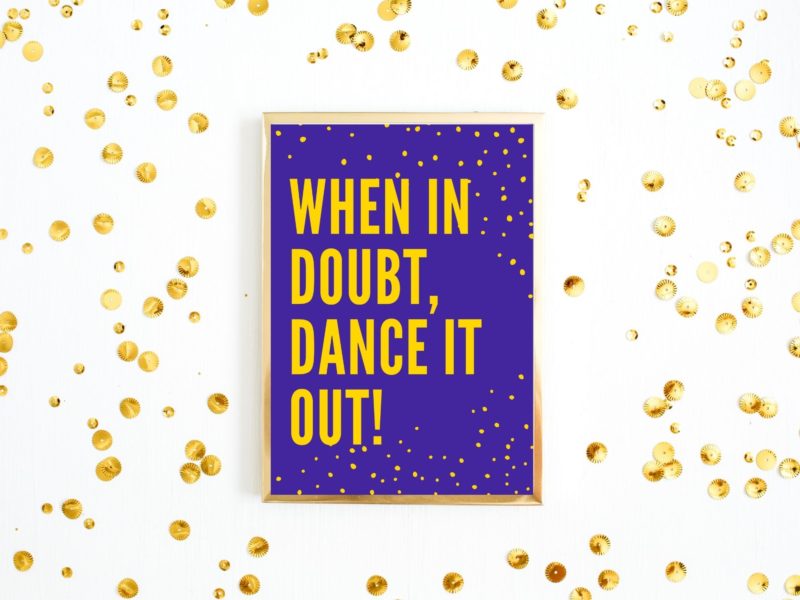 When in doubt Poster