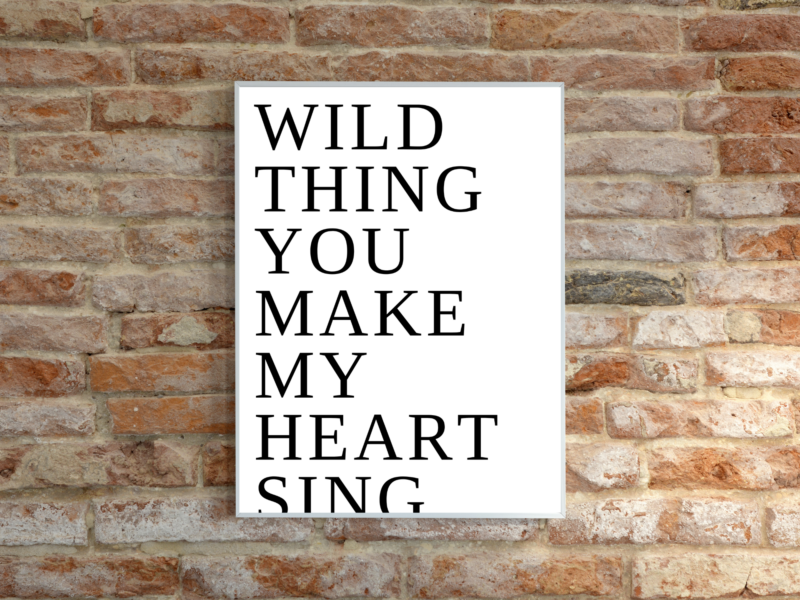Wild Thing Poster