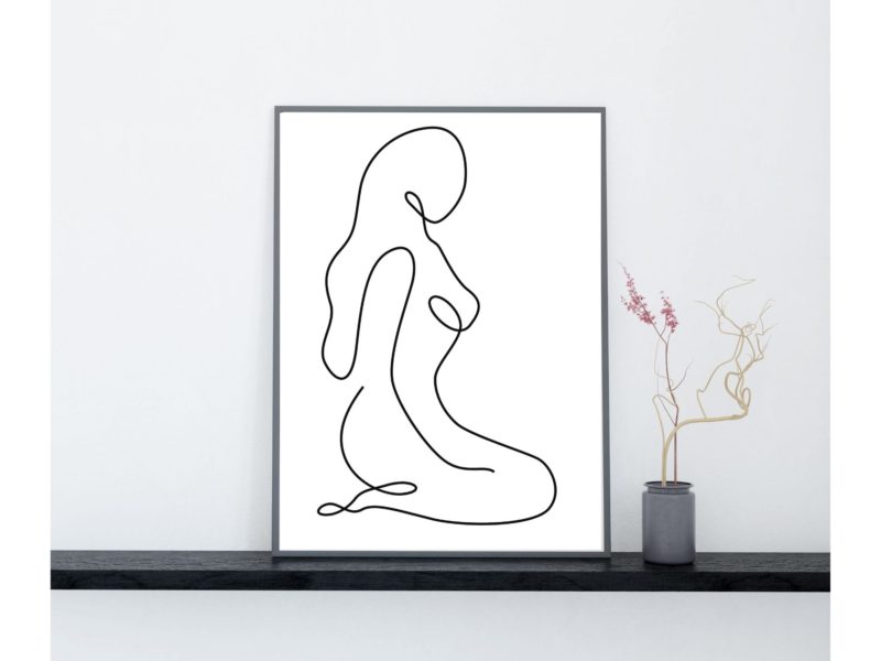 Women line art poster
