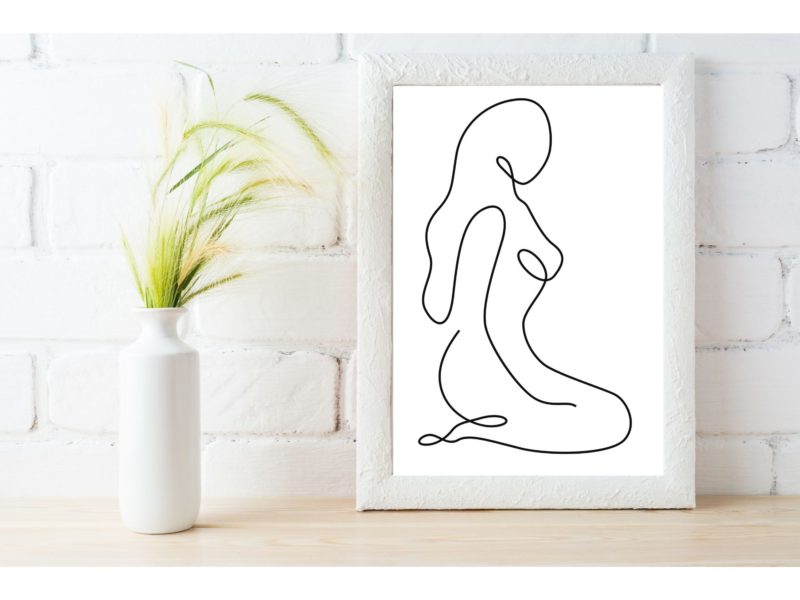 Women line art poster