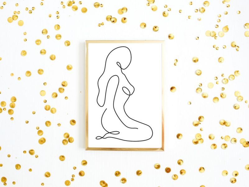 Women line art poster