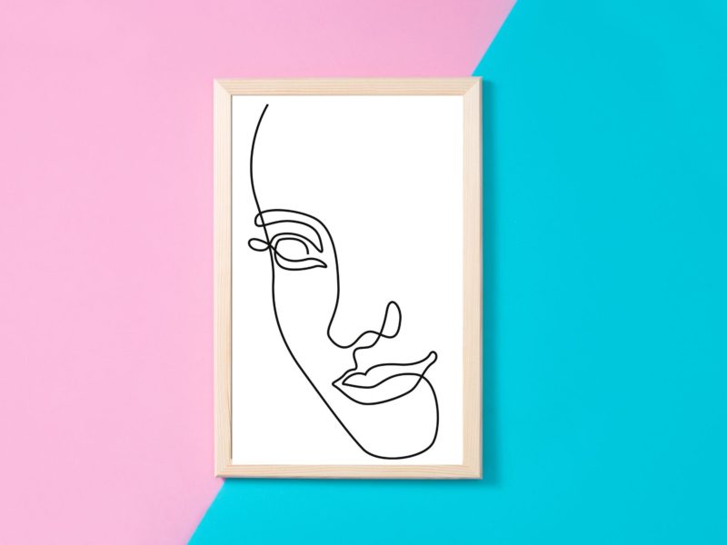 Women line art poster