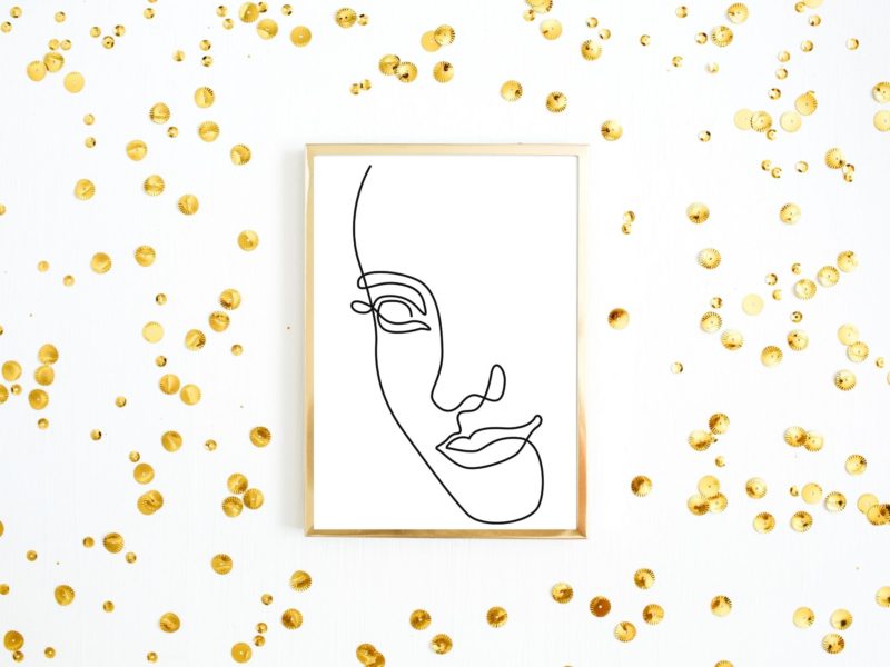 Women line art poster